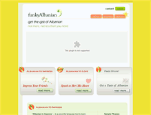 Tablet Screenshot of funkyalbanian.com